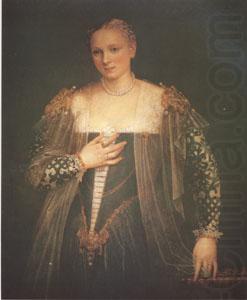 VERONESE (Paolo Caliari) La Belle Nani(Portrait of a Woman) (mk05) china oil painting image